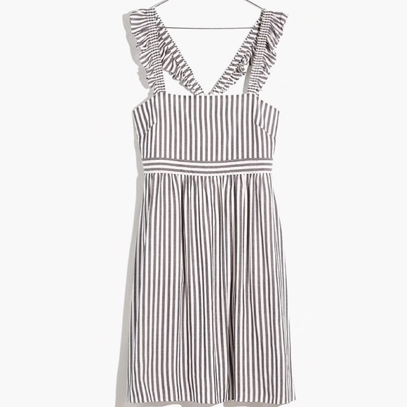 Madewell Dresses & Skirts - Madewell Striped Ruffle-Strap Empire Dress